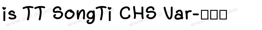 is TT SongTi CHS Var字体转换